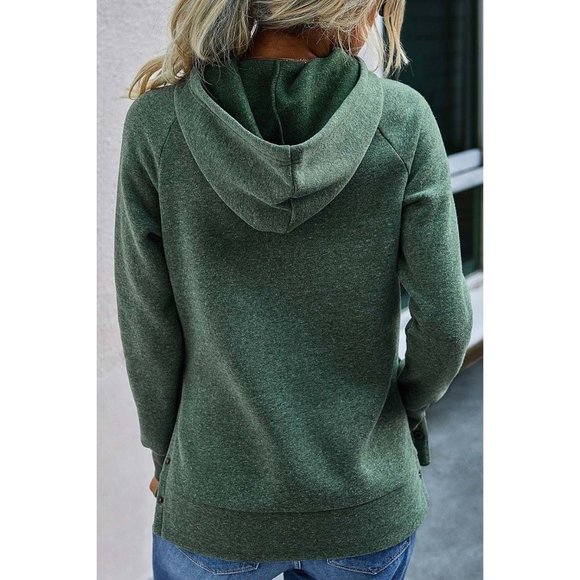 XL Side Button Long Sleeve Hooldie - Picture 4 of 4